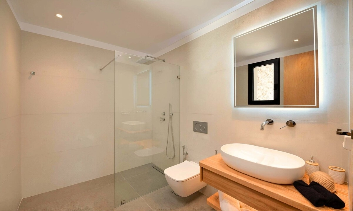 Panoramic view of the bathroom