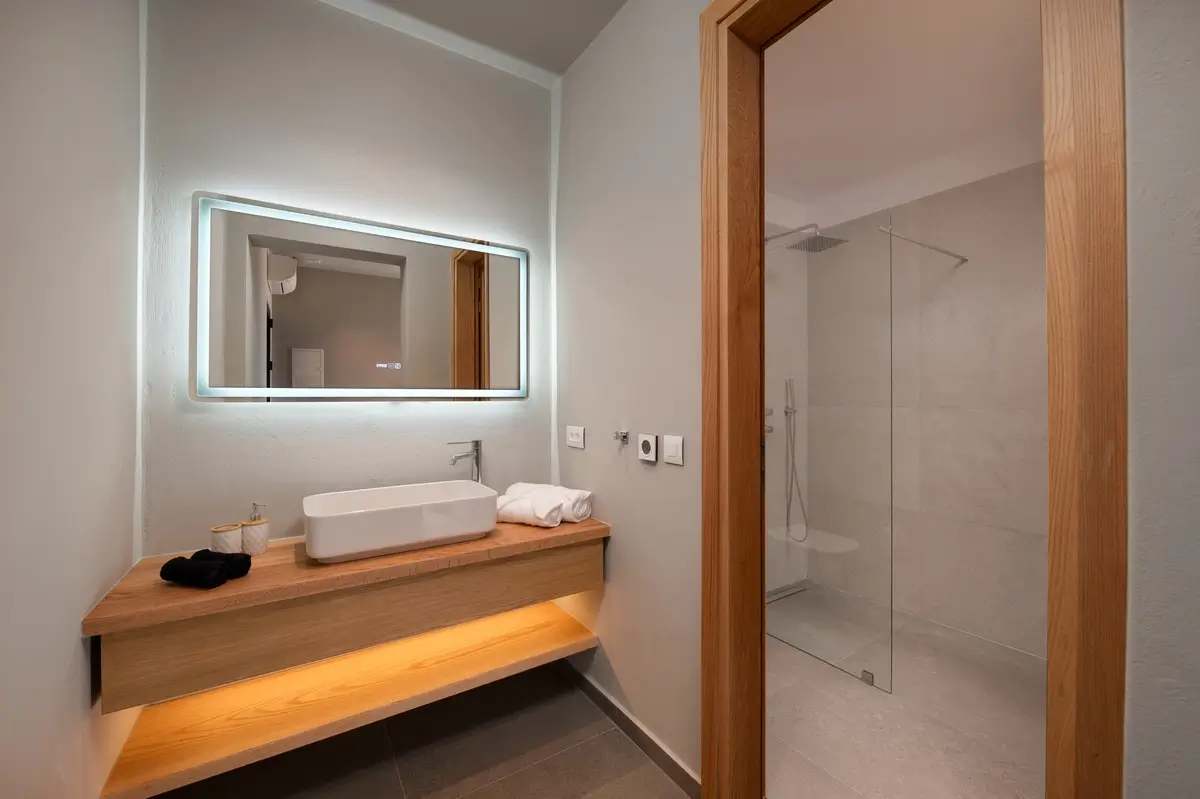 Bathroom inside one of the main rooms