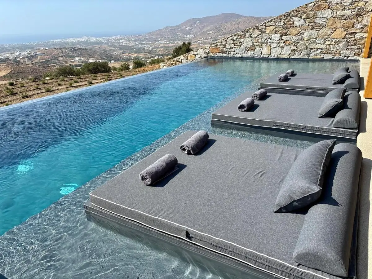 Private Pool with Sea View of Chora